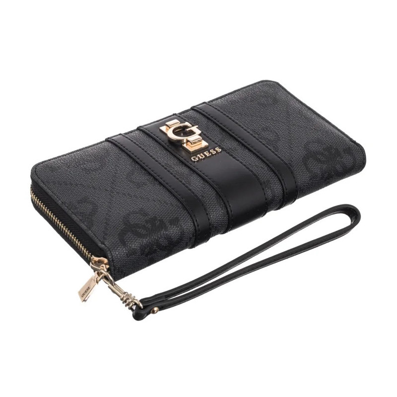 Guess Erenia Slg Large Zip Around SWSO78 38146 Coal Logo  (GU814-a) handbag