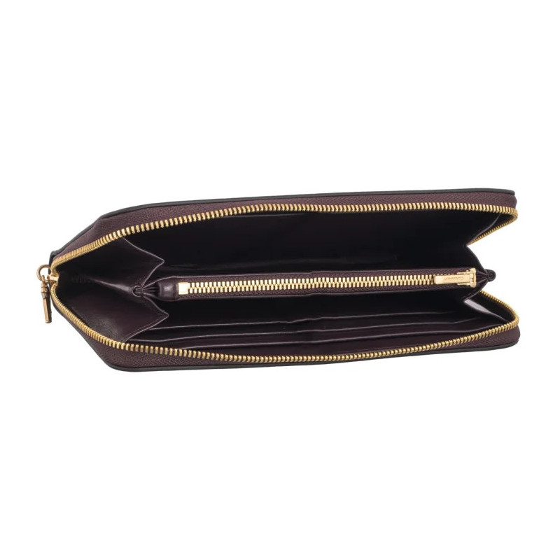 Calvin Klein CK Puller Large Zip Around Fudge LV04F1093G BAP (CK692-b) handbag