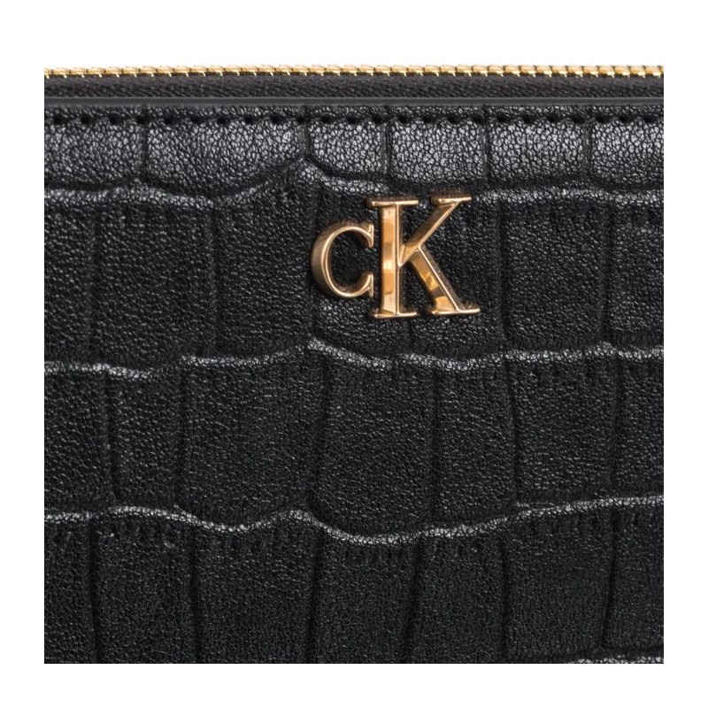Calvin Klein CK Croc Long Zip Around Black LV04F1096G UB1 (CK705-a) handbag