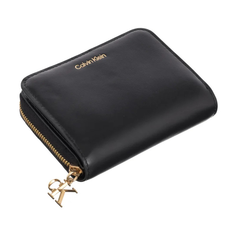 Calvin Klein CK Medium Flap Zip Around Black LV04F1075G UB1 (CK706-a) handbag