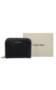 Calvin Klein CK Medium Flap Zip Around Black LV04F1075G UB1 (CK706-a) handbag