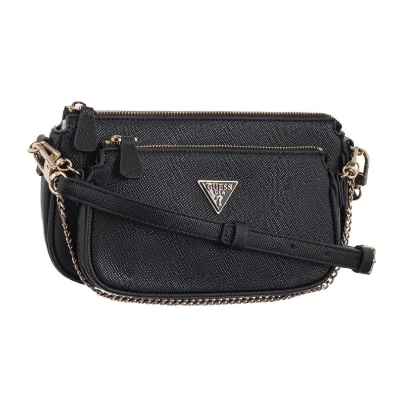Guess Noelle II Dbl Pouch Crossbody HWZG96 72710 Black (GU826-a) handbag