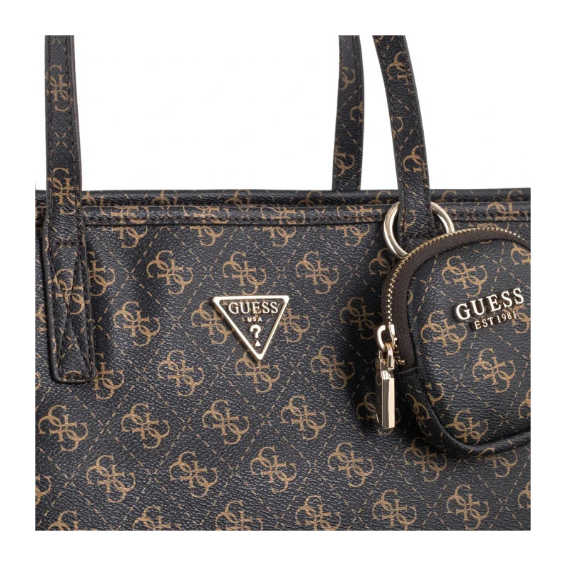 Guess Power Play II Large Tech Tote HWQG71 24240 Brown Logo (GU829-a) handbag