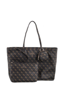 Guess Power Play II Large Tech Tote HWQG71 24240 Brown Logo (GU829-a) handbag