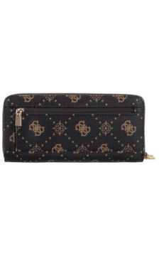 Guess Silia Slg Large Zip Around SWGP98 90146 Espresso Logo (GU836-a) handbag