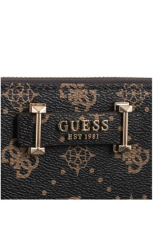 Guess Silia Slg Large Zip Around SWGP98 90146 Espresso Logo (GU836-a) handbag
