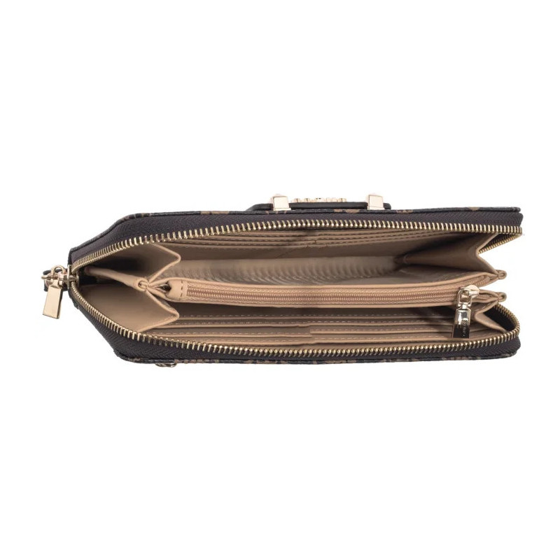 Guess Silia Slg Large Zip Around SWGP98 90146 Espresso Logo (GU836-a) handbag