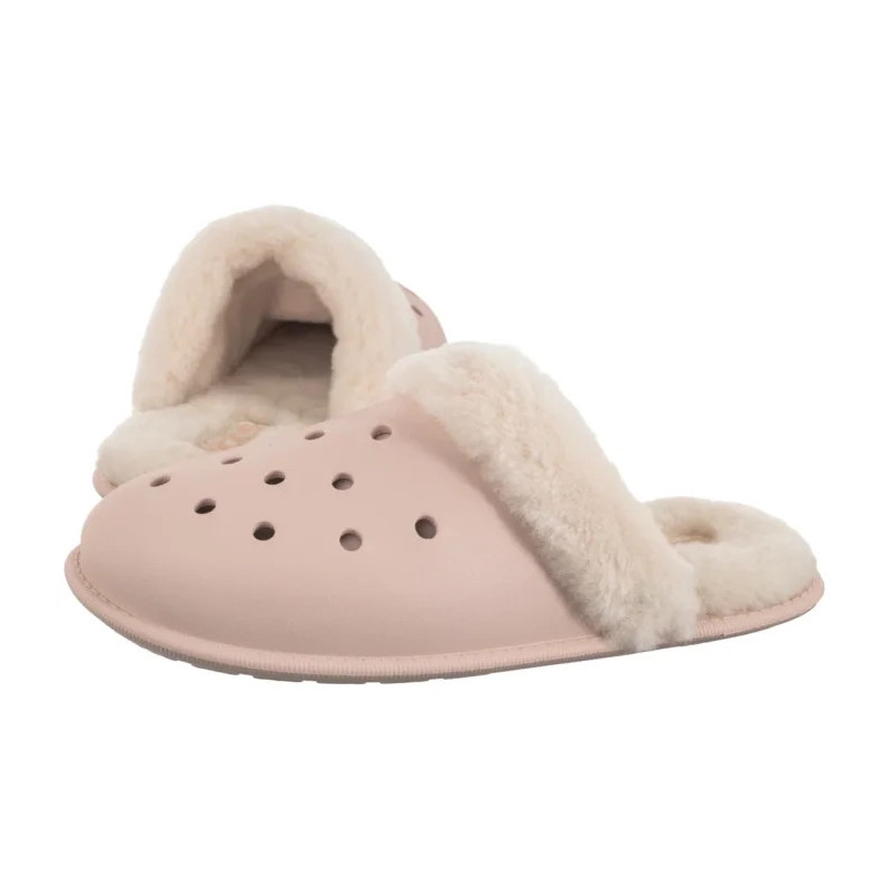 Crocs Classic Fuzz Scuff Quartz 212143-6UR (CR403-a) Women's Shoes/Flip Flops