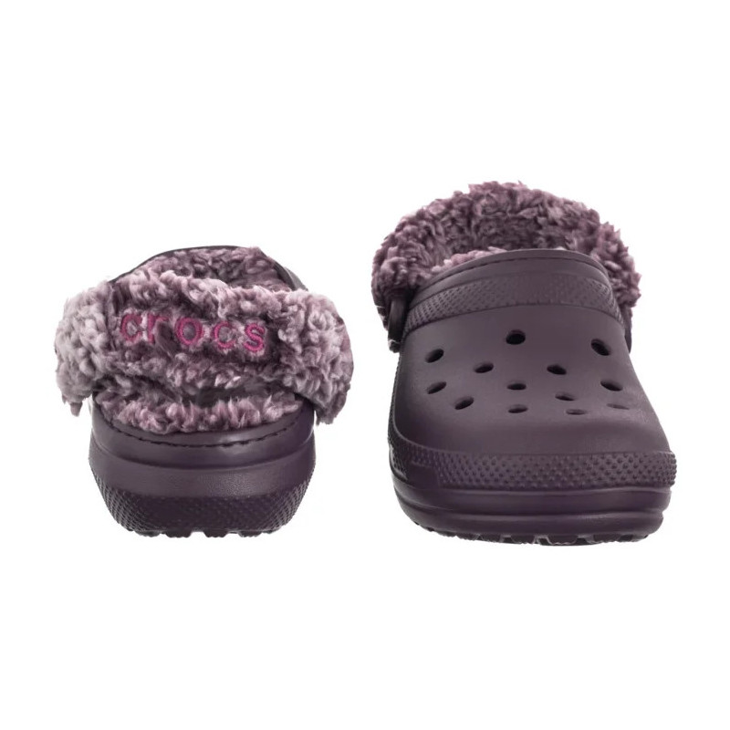 Crocs Classic Fleece Lined Clog Plush Plum 211396-5CQ (CR404-a) Women's Shoes/Flip Flops
