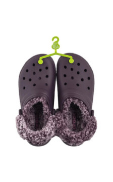 Crocs Classic Fleece Lined Clog Plush Plum 211396-5CQ (CR404-a) Women's Shoes/Flip Flops
