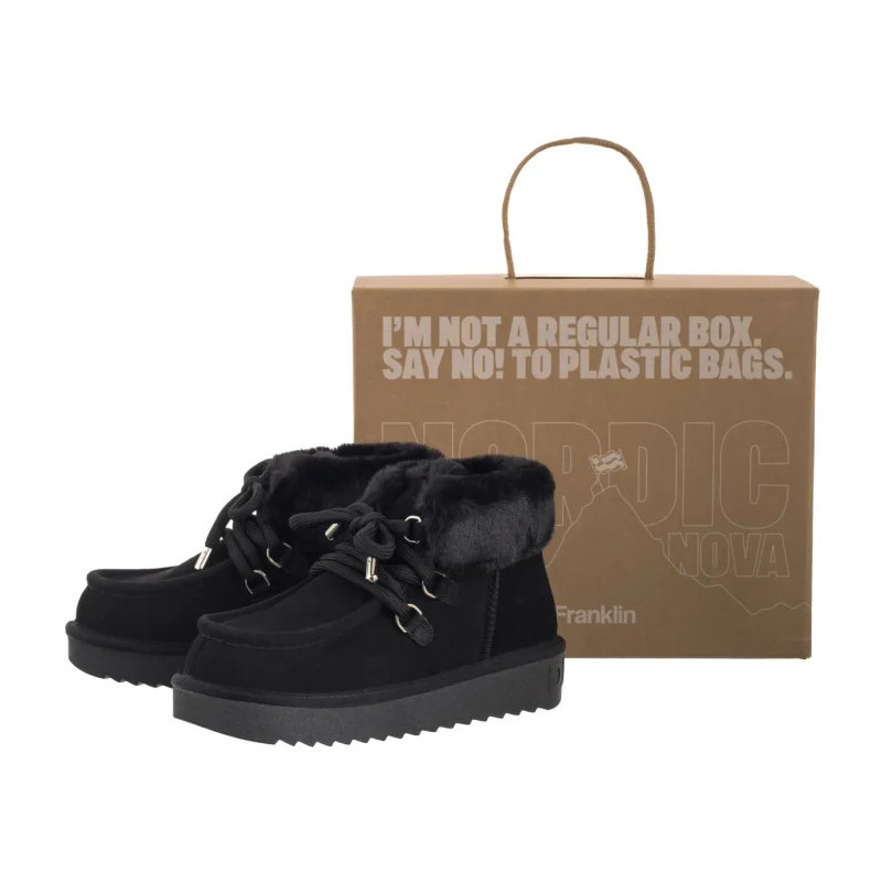 D.Franklin Nordic Mid Fur Black DFSH375006-BLAC (DF1-a) shoes