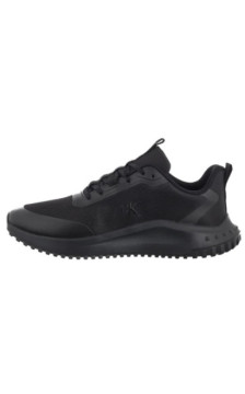 Calvin Klein Eva Runner Lace Up Mat Mix Triple Black YM0YM01442 0GJ (CK707-a) sports shoes