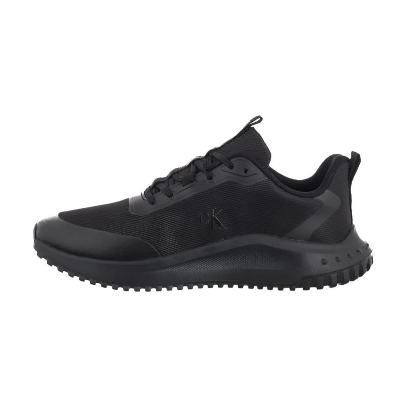 Calvin Klein Eva Runner Lace Up Mat Mix Triple Black YM0YM01442 0GJ (CK707-a) sports shoes