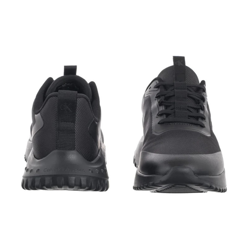 Calvin Klein Eva Runner Lace Up Mat Mix Triple Black YM0YM01442 0GJ (CK707-a) sports shoes