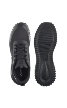 Calvin Klein Eva Runner Lace Up Mat Mix Triple Black YM0YM01442 0GJ (CK707-a) sports shoes