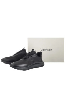 Calvin Klein Eva Runner Lace Up Mat Mix Triple Black YM0YM01442 0GJ (CK707-a) sports shoes