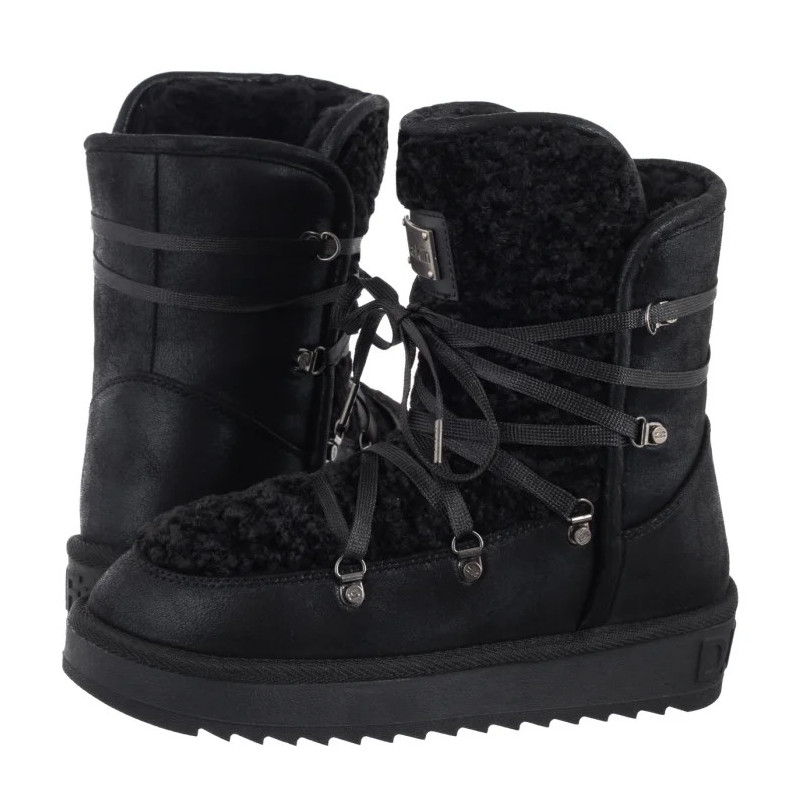 D.Franklin Nordic Fur Black DFSH370004-BLAC (DF6-b) shoes