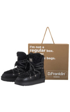 D.Franklin Nordic Fur Black DFSH370004-BLAC (DF6-b) shoes