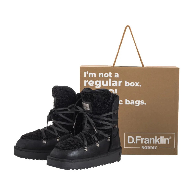 D.Franklin Nordic Fur Black DFSH370004-BLAC (DF6-b) shoes