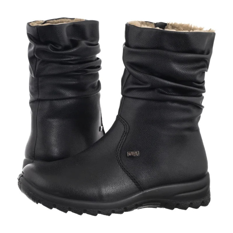Rieker Czarne Z7171-02 Black (RI344-a) boots