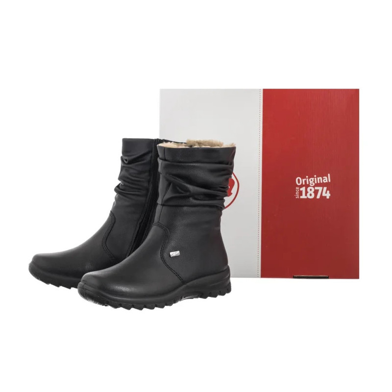 Rieker Czarne Z7171-02 Black (RI344-a) boots