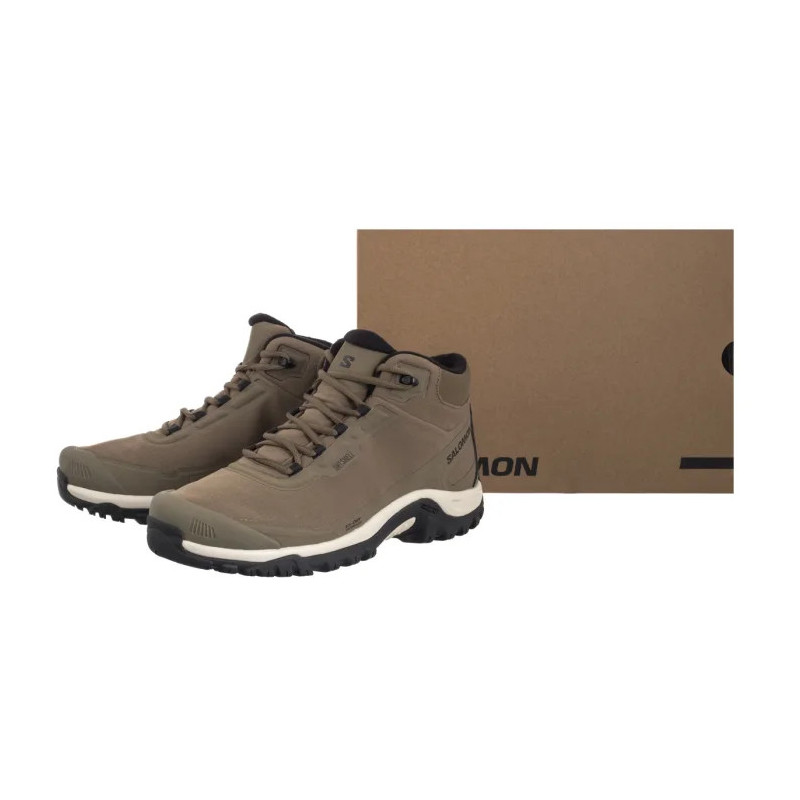 Salomon Shelter WP Stone Gray/Black/Rainy Day 479740 (SO30-a) shoes