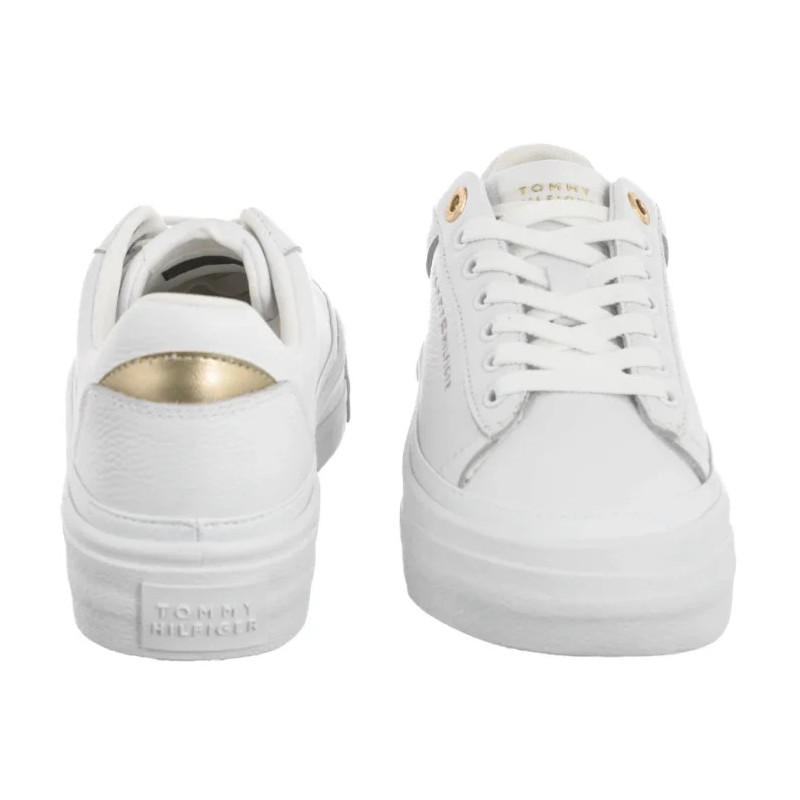 Tommy Hilfiger TH Foxing Platform Leather White FW0FW09018 YBS (TH1421-a) sports Shoes