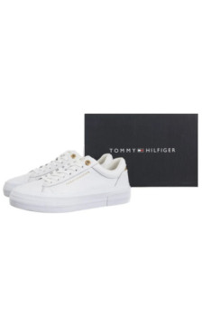 Tommy Hilfiger TH Foxing Platform Leather White FW0FW09018 YBS (TH1421-a) shoes