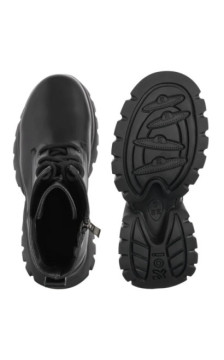 Koi Footwear Rancor Vilun Lace Up Boots Black KA00724374 (KO5-a) shoes