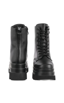 Koi Footwear Deathwatch Trident Platform Boots Black KA0061 (KO6-a) shoes