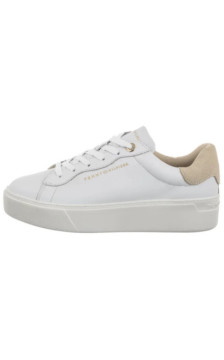 Tommy Hilfiger Chic Platform Cupsole Sneaker White/Soft Cream FW0FW09021 0K4 (TH1425-a) shoes