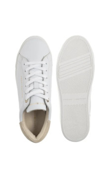 Tommy Hilfiger Chic Platform Cupsole Sneaker White/Soft Cream FW0FW09021 0K4 (TH1425-a) shoes
