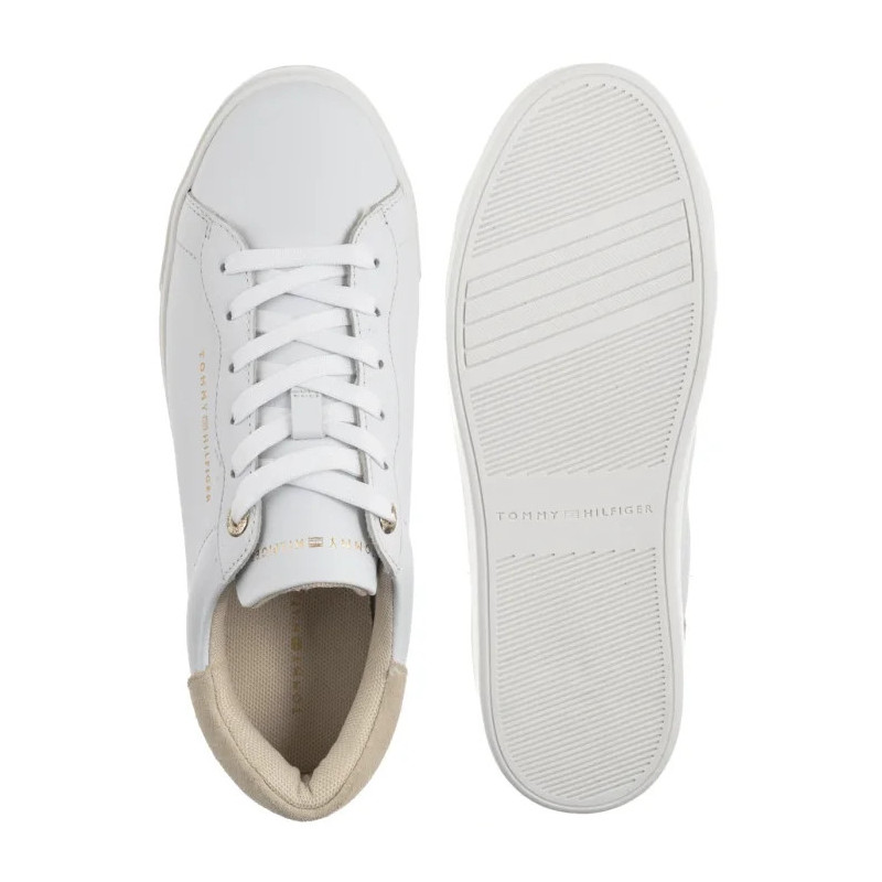Tommy Hilfiger Chic Platform Cupsole Sneaker White/Soft Cream FW0FW09021 0K4 (TH1425-a) shoes