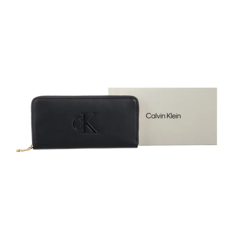 Calvin Klein Bold Ck Long Zip Around LV04F1077G UB1 (CK715-a) handbag