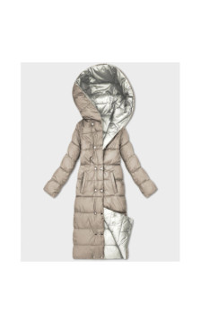 LONG JACKET WITH HOOD BLACK (PM7231) striukė