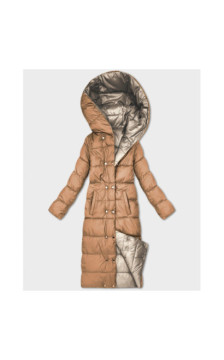 LONG JACKET WITH HOOD BLACK (PM7231) striukė