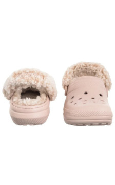 Crocs Classic Fleece Lined Clog Quartz 211396-6UR (CR404-b) Women's Shoes/Flip Flops