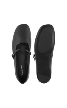Calvin Klein Oblique Ballerina Mj Lth Hdw Black HW0HW02847 BEH (CK718-b) ballerinas