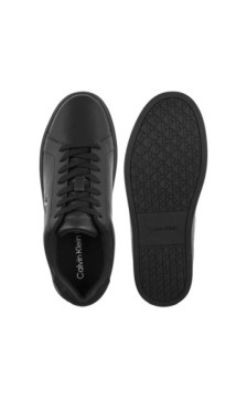 Calvin Klein Classic Cupsole Laceup Lth Triple Black/Black YM0YM01435 00T (CK721-a) sports shoes