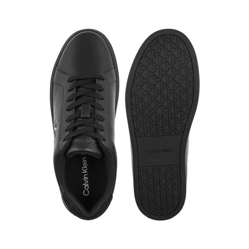 Calvin Klein Classic Cupsole Laceup Lth Triple Black/Black YM0YM01435 00T (CK721-a) sports shoes