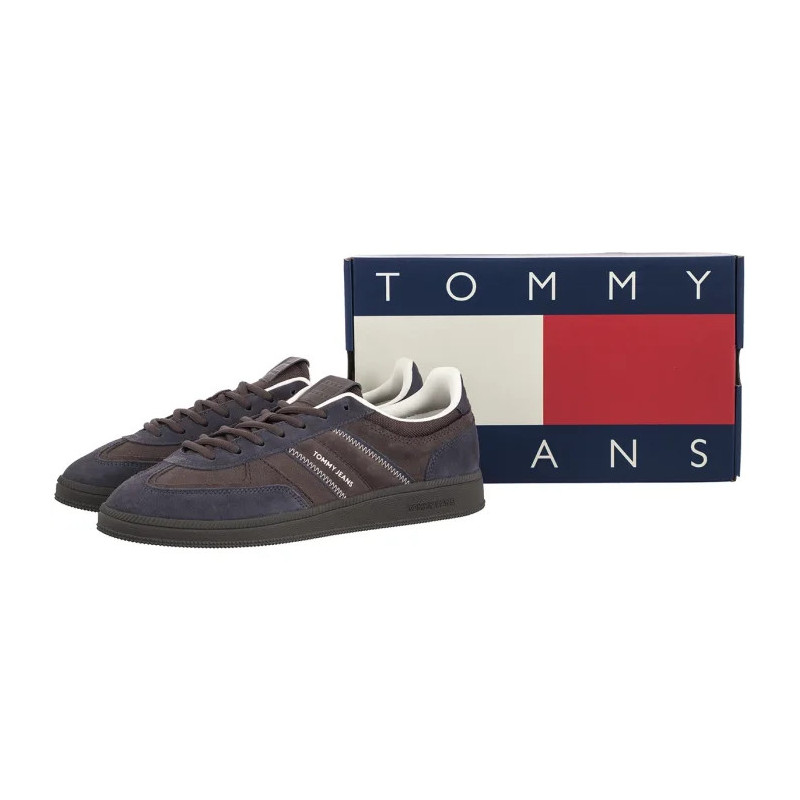 Tommy Hilfiger The Greenwich Edge Suede Washed Black EM0EM01662 PT2 (TH1427-a) sports shoes