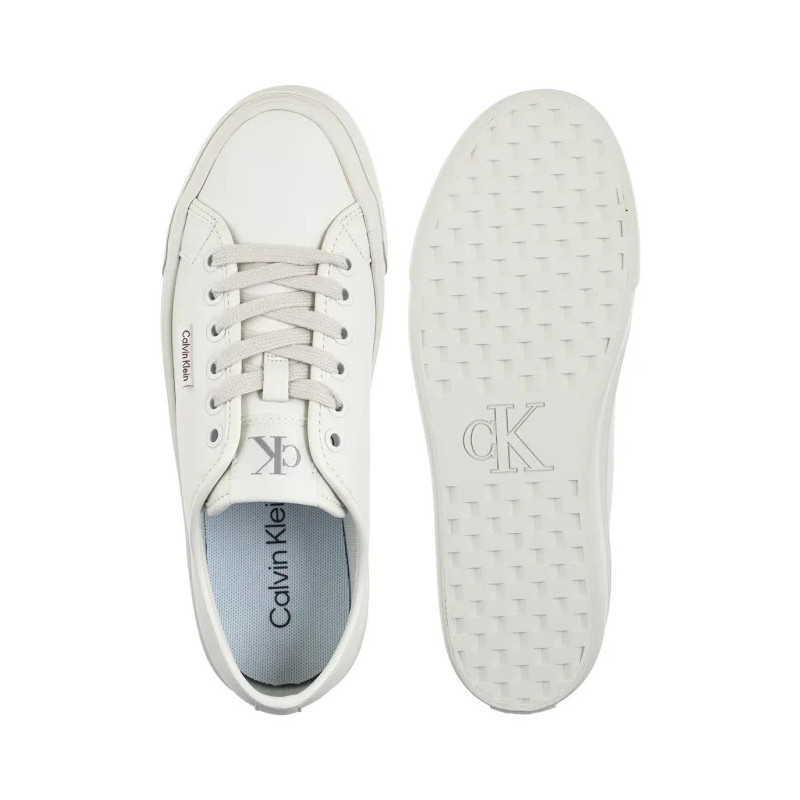 Calvin Klein Vulc Flatf Lace Up Lth Lily White YW0YW01932 YAJ (CK720-b) sports Shoes