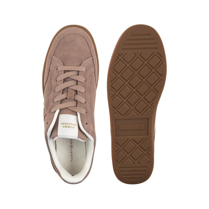 Tommy Hilfiger TH Heritage Court Sneaker Suede Coastal Taupe FW0FW09266 AFE (TH1426-a) sports Shoes
