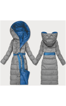 LONG JACKET WITH HOOD BLACK (PM7231) striukė