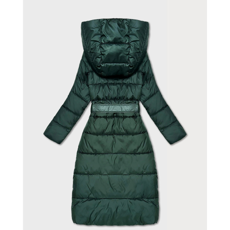 LONG JACKET WITH HOOD BLACK (PM7231) striukė