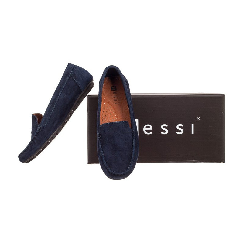 Nessi Granatowe Zamsz 17130 19 (NE55-f) shoes