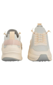 Calvin Klein Chunky Runner Lace Up Sock Knit Vaporous White/Light Cashew YW0YW02033 PF6 (CK725-a) shoes