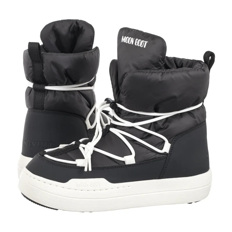 Moon Boot MB Jr Park Lace Mid Black 3440070 N001 (MB78-a) shoes