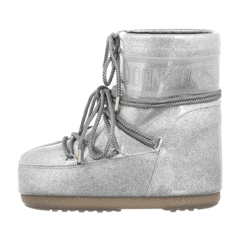 Moon Boot Icon Low Glitter Silver 1409440 H001 (MB66-b) shoes
