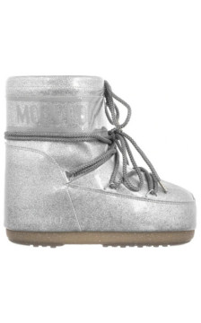Moon Boot Icon Low Glitter Silver 1409440 H001 (MB66-b) shoes
